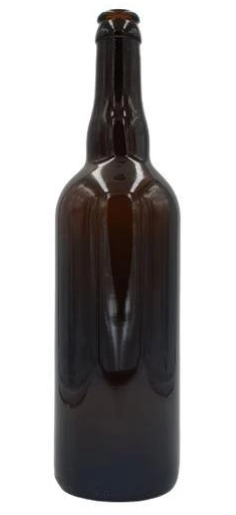 Bouteille de bière en verre 75cl couronne 26mm