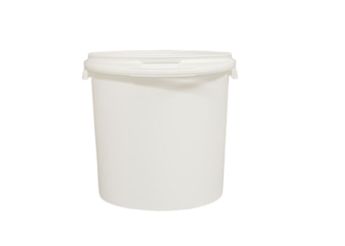 BenBow Seau avec Couvercle 20l Blanc 5X 20 litres - Convient pour