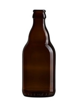 Bouteille de bière en verre 33cl couronne 26mm - Steinie